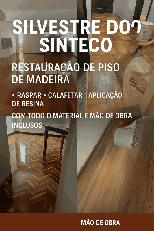 Especialistas em restaurar a beleza natural do seu piso de madeira. Serviço com acabamento impecável, sem sujeira e com material próprio.