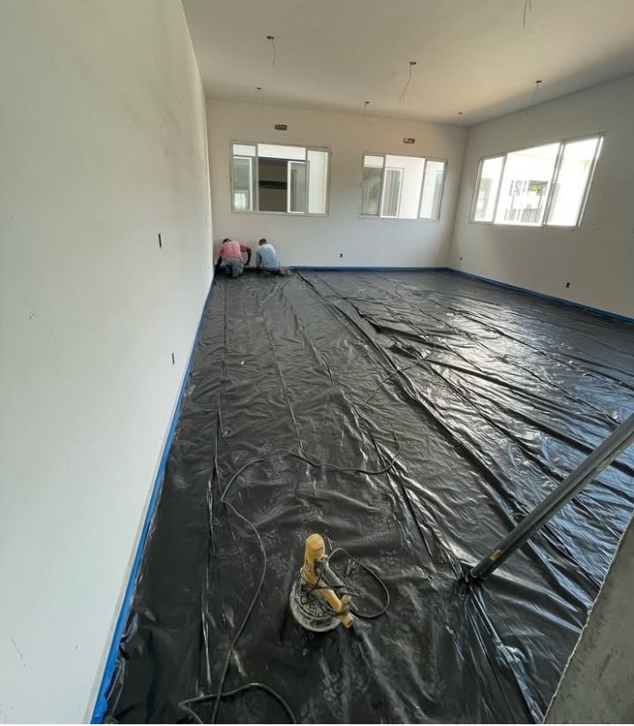 Isolamento de e proteção de piso