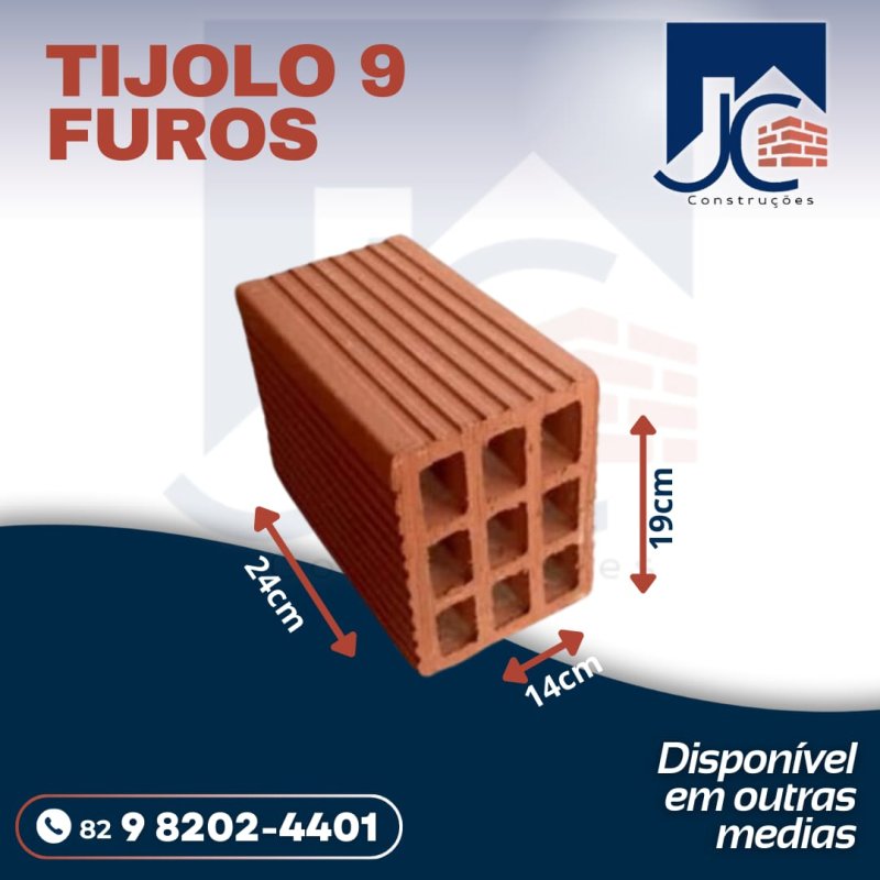 TIJOLOS VÁRIAS MEDIDAS 